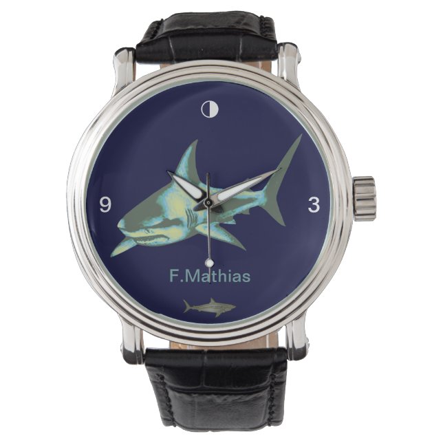 Montre heure des requins (devant)
