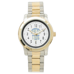 Montre Heure juive inversée Nombre Hommes