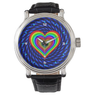 Montre Heureuse Sainte-Valentin avec symbole d'amour