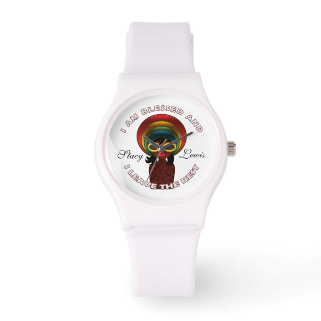 Montre Heureux Inspirationnel Gratuit Personnalisé (Recto)