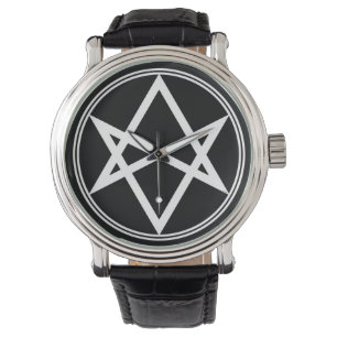 Montre Hexagramme unicoural blanc tombé
