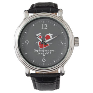 Montre Hey bébé pouvez-vous être ma fille monstre design