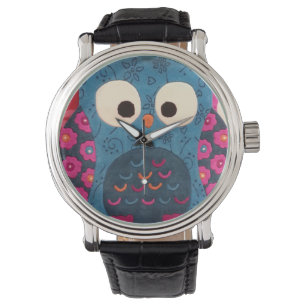 Montre Hibou coloré