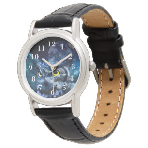 Montre Hibou et ciel nocturne