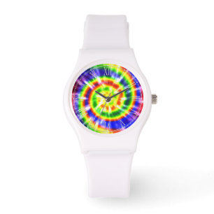 Montre Hippy Peace Retro Tie Dye Colorful Boho