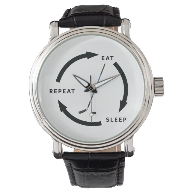 Montre Hockey sur glace Dormir Répéter Le Ventilateur De  (devant)