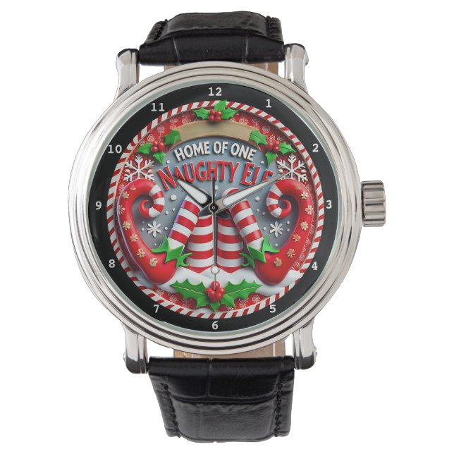 Montre Home of One Naughty Elf  (devant)