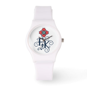 Montre Hommage floral de Frida Kahlo  
