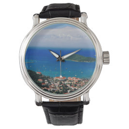 Montre Homme avec Black Band et Scène des Caraïbes