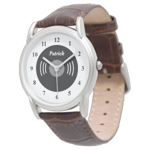 Montre homme avec design personnalisé de disque ph