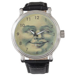 Montre Homme dans la courroie de noir de cuir de