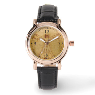 Montre Homme de Vitruvian par Leonardo da Vinci