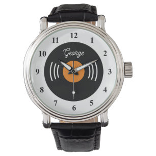 Montre homme personnalisée avec cadran de disque v