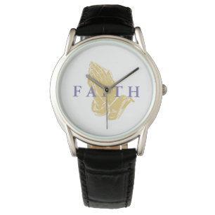 Montre Hommes Veille classique - Mains de la foi de prièr