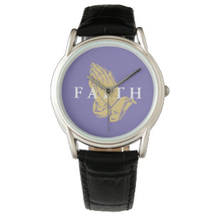 Montre Hommes Veille classique - Mains de la foi de prièr
