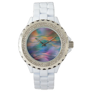 Montre "Horizons fluides" Art Abstrait contemporain