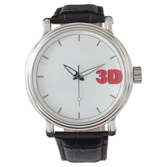 Montre Horloge 3D. (devant)