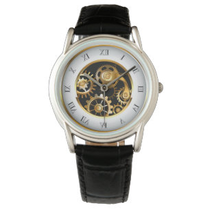 Montre Horloge à vapeur avec libellule mécanique