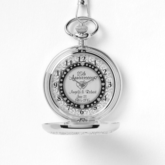Montre Horloge Anniversaire Personnalisée (Recto)