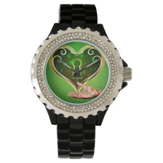 Montre Horloge avec coeur