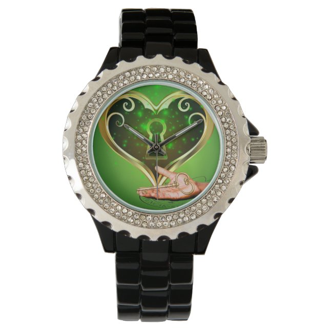 Montre Horloge avec coeur (devant)