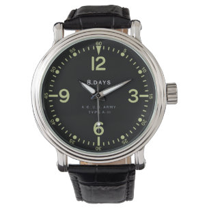 Montre Horloge d'aéronef de l'armée américaine rétro 