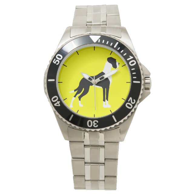 Montre Horloge Dogue Allemand (devant)
