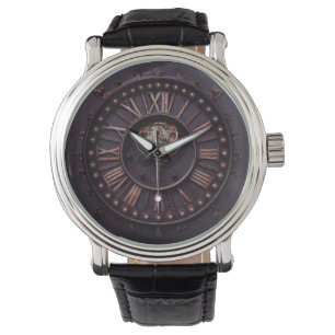 Montre Horloge Gothique Sombre À Steampunk Avec Nombres R