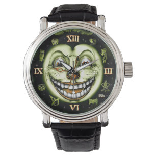 Montre Horloge Halloween du chat noir 13