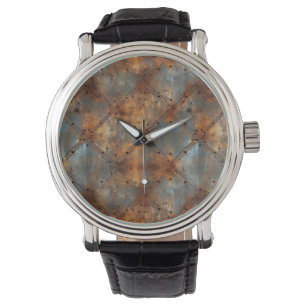 Montre Horloge murale en fer rouillé