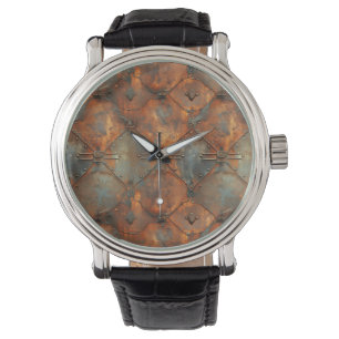 Montre Horloge murale en fer rouillé