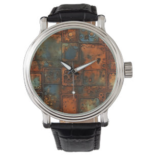 Montre Horloge murale en fer rouillé