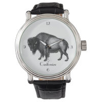 Horloge ronde Big Bison Buffalo Thunder Cove