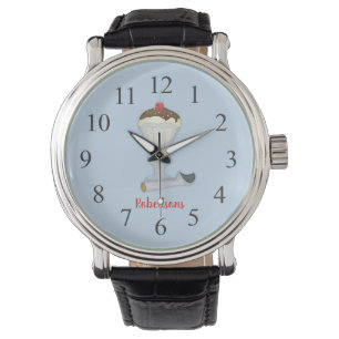 Montre Horloge ronde de glace