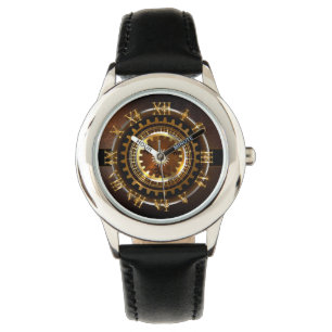 Montre Horloge Steampunk avec des engrenages anciens
