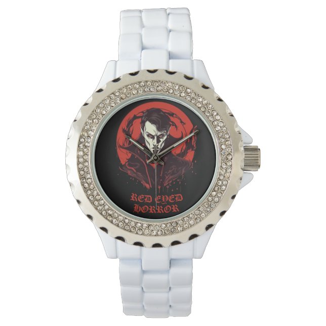 Montre Horreur à yeux rouges (devant)