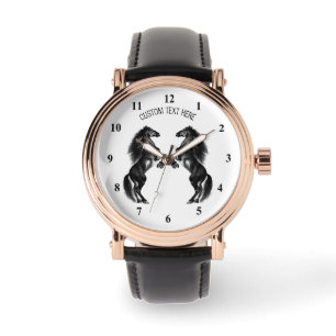 Montre Horse avec texte personnalisé
