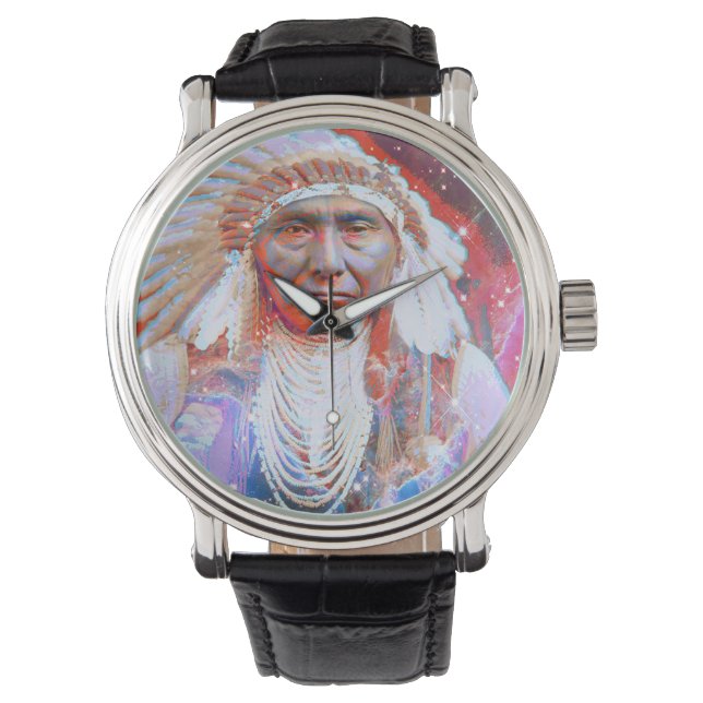 Montre Horse fou amérindien (devant)