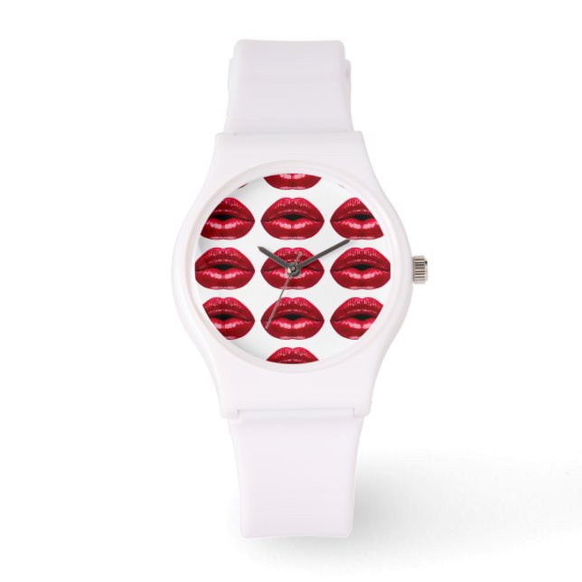 Montre Hot Red Lips Beauté (Recto)