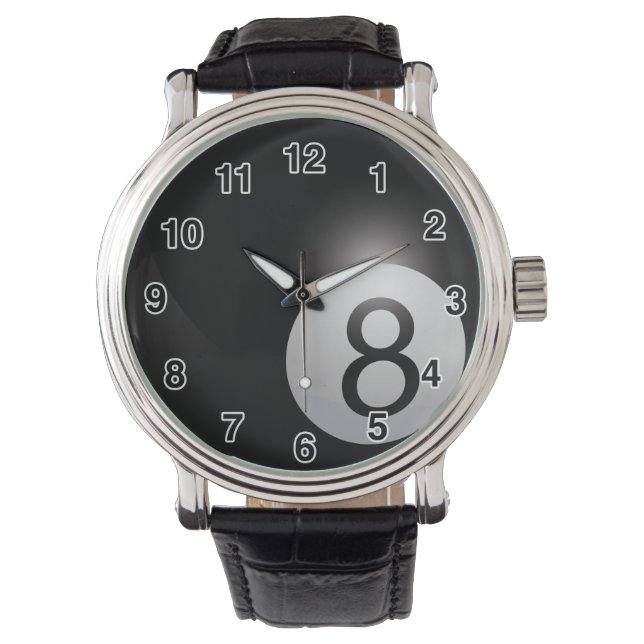 Montre Huit Ball Watch - Peut Choisir Différentes Bandes (devant)