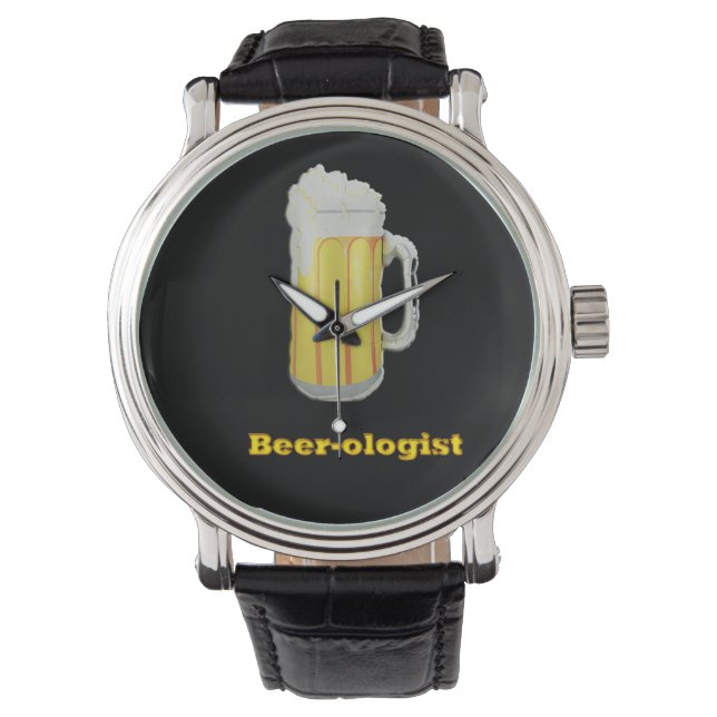 Montre humour à bière (devant)