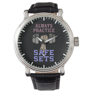 Montre Humour de l'entraînement - Jeux de sécurité de l'e