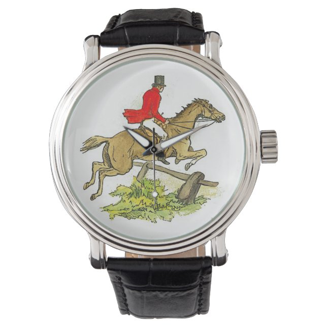 Montre Hunter Jumper Cheval Fox chasse ou Trail Ride (devant)