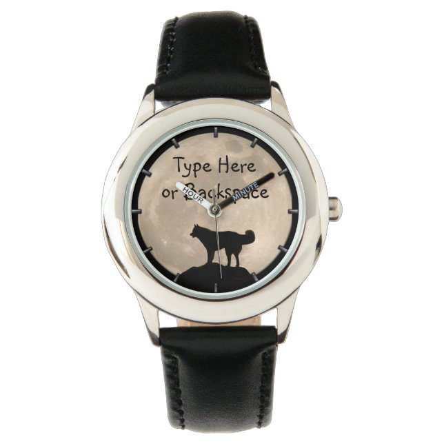 Montre Husky Watch personnalise Siberian Husky Wrist Watc (devant)