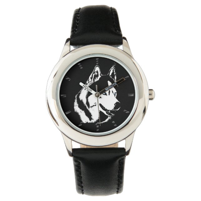 Montre Husky Watch Sibérienne Husky Malamute Wrist Watch (devant)