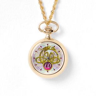 MONTRE HYPER DRAGON / GOLD CELTIC KNOTS MONOGRAMME DE PIE