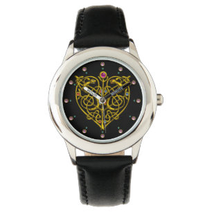 MONTRE HYPER VALENTINE, COEUR DE COURANT DE CELTIQUE D'OR
