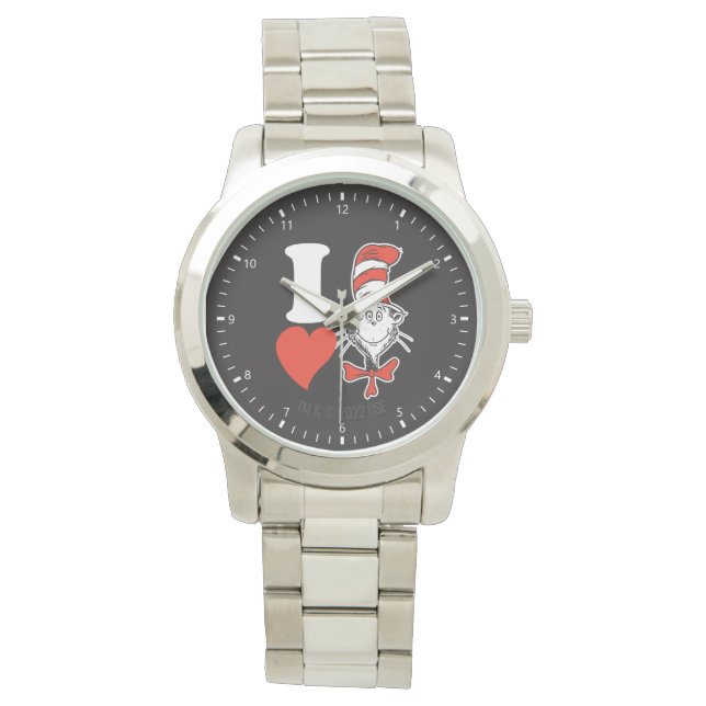 Montre I Heart Cat in the Casquette (devant)