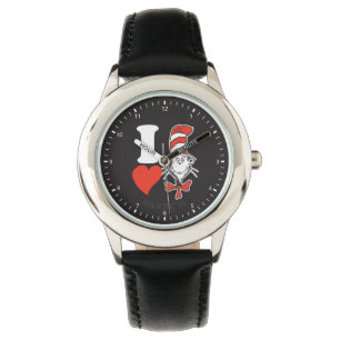 Montre I Heart Cat in the Casquette
