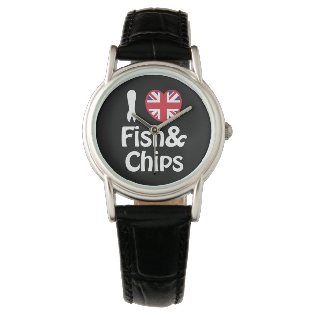 Montre I Heart [Love] Poisson & Chips (devant)
